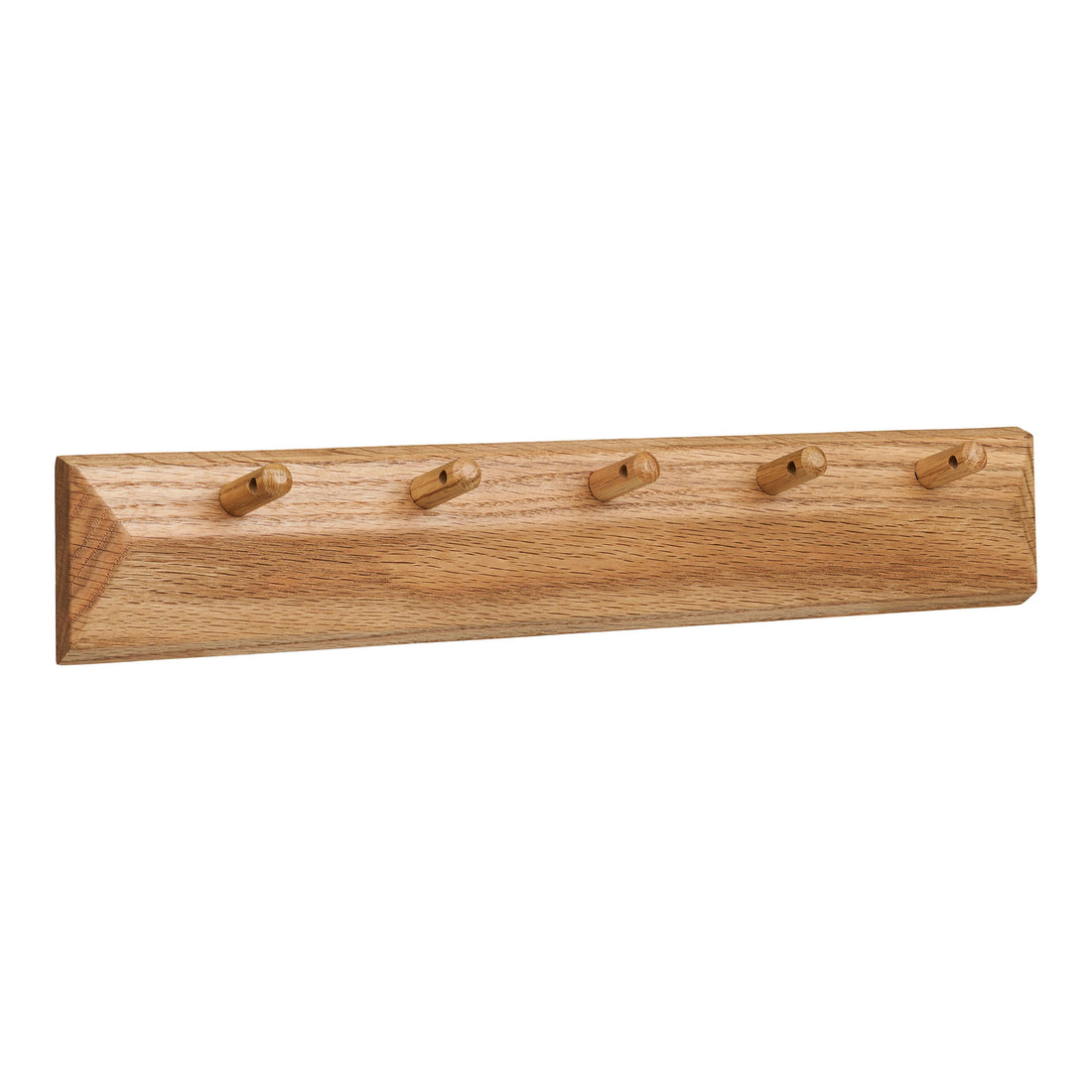 Barco Knagerække med 5 knager - Knagerække med 5 knager, egetræ 50x8,5 cm