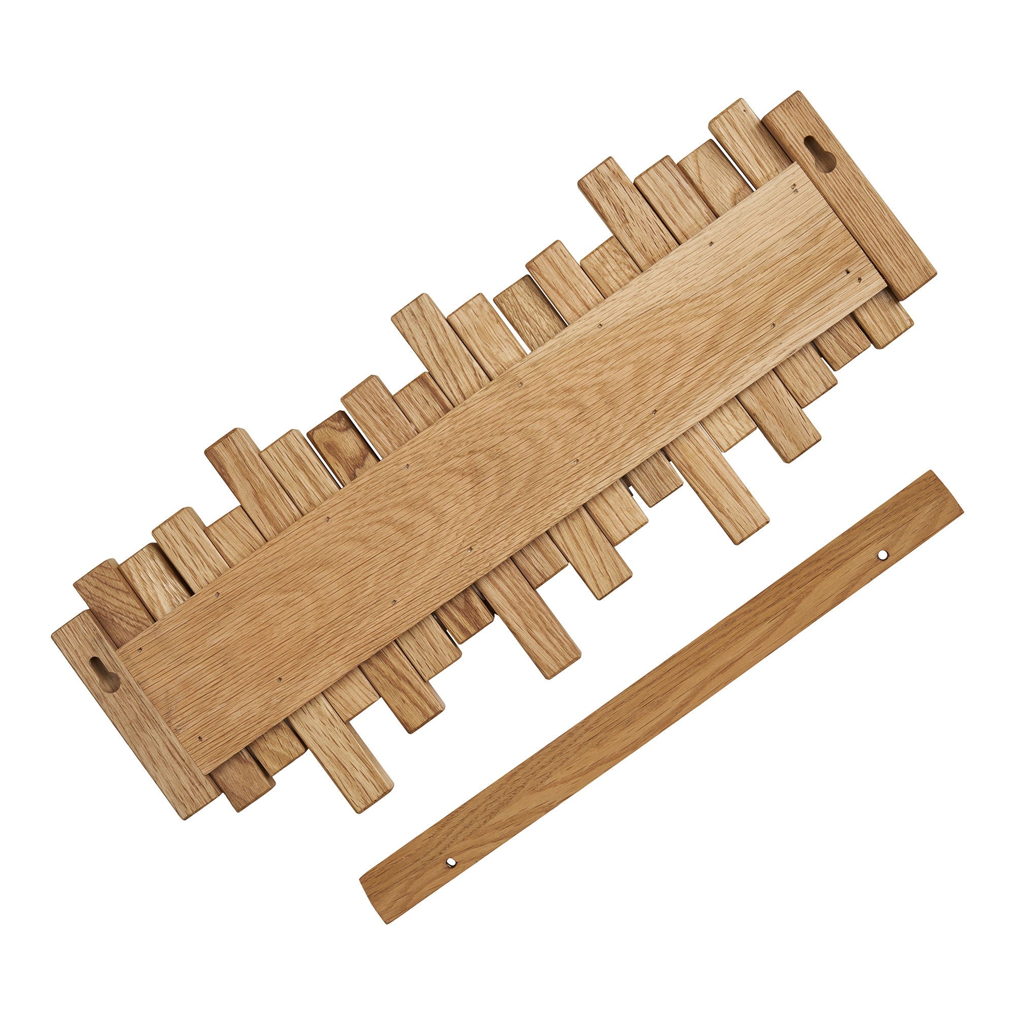 Caltra Knagerække - Knagerække, egetræ, natur  3x40x18 cm
