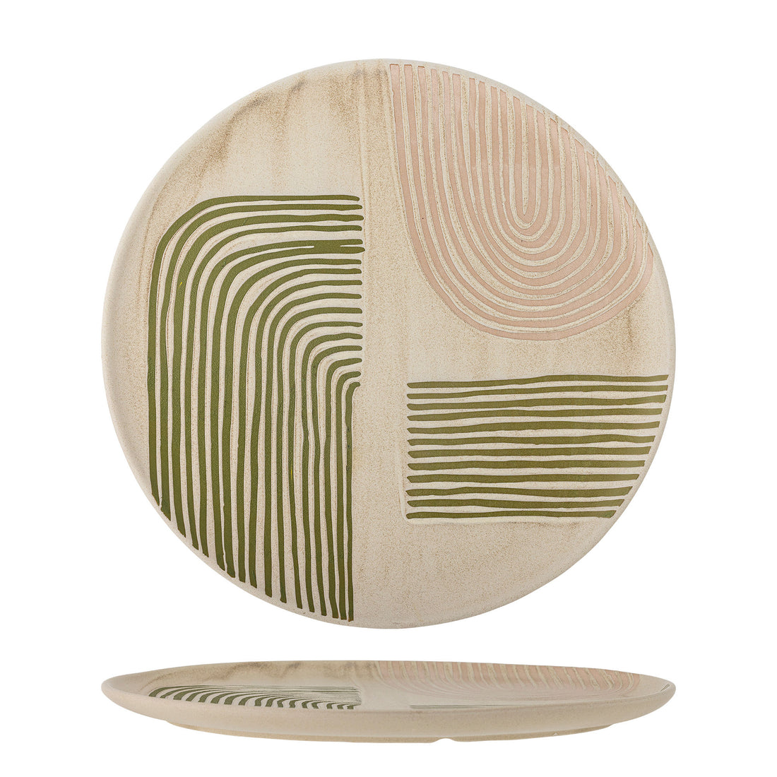 Bloomingville Amica Serveringsfad, Rosa, Stentøj