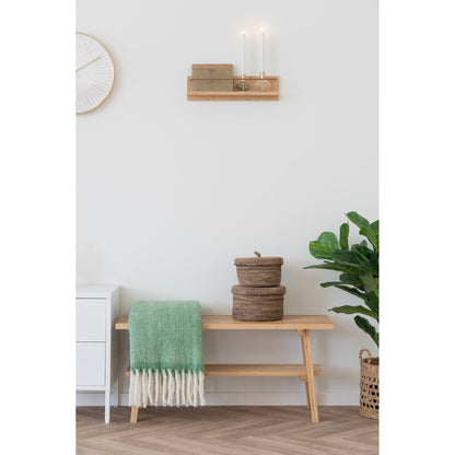 Lysestage, glas/metal, klar/grøn&lt;br&gt;sæt af 2