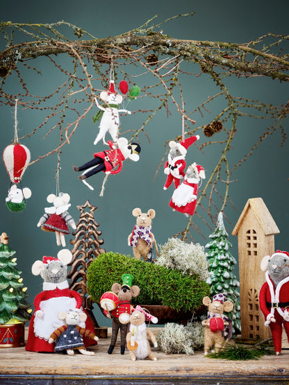 Bloomingville Peo Ornament, Rød, Uld