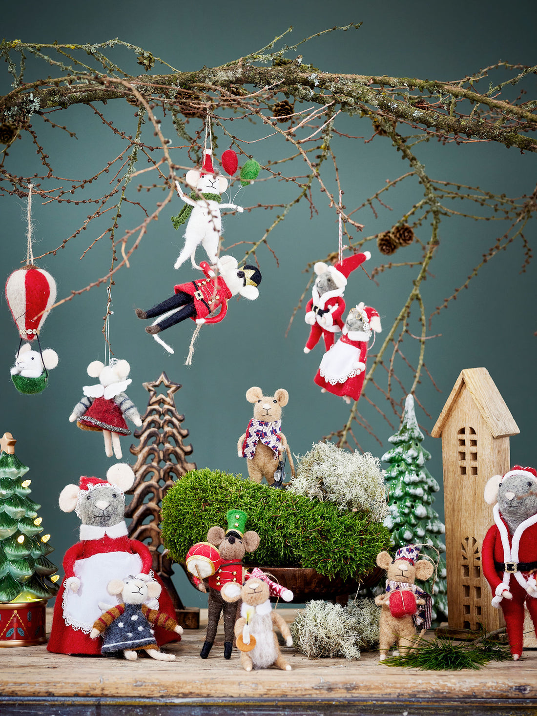 Bloomingville Fannie Deko m/lys, Grøn, Keramik