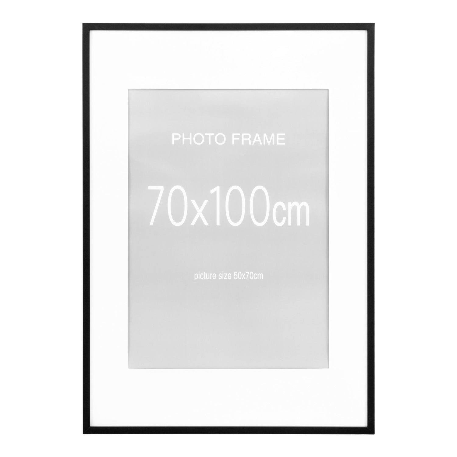 Marbella Ramme Display - Ramme Display, 7 stk. sort og 8 stk. natur 70X100 cm