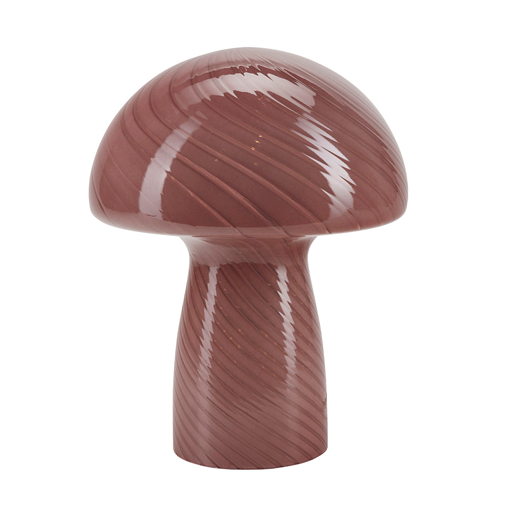 Bahne - Svampelampe / Mushroom bordlampe, Dark Rose - H23 cm.
