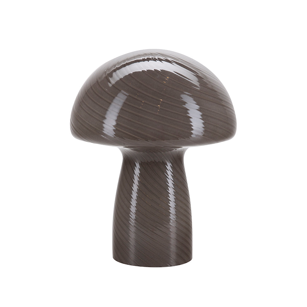 Bahne - Svampelampe / Mushroom bordlampe, mørkegrå - H23 cm.