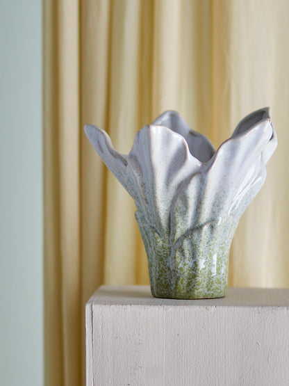 Bloomingville Erato Vase, Grøn, Stentøj