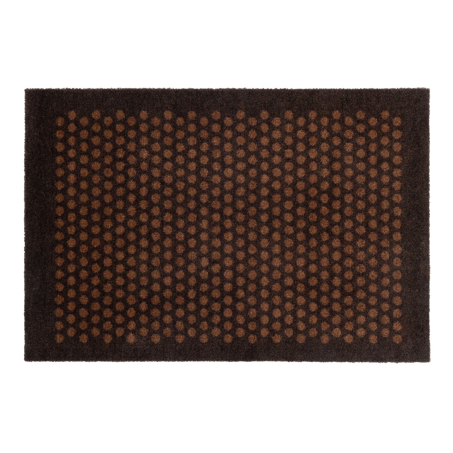 NYHED - TÆPPE/MÅTTE 60 x 90 CM - DOT/COGNAC-DARK BROWN