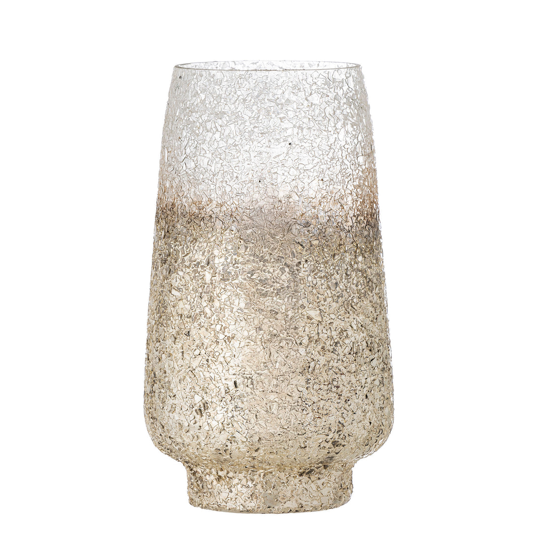 Bloomingville Lucina Fyrfadsstage, Sølv, Glas