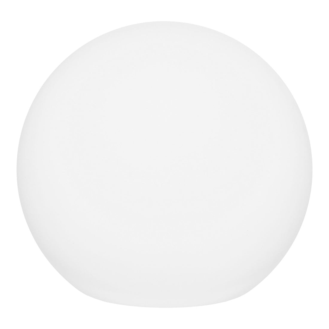 Lampe, hvid, integreret solcelle ø25 cm