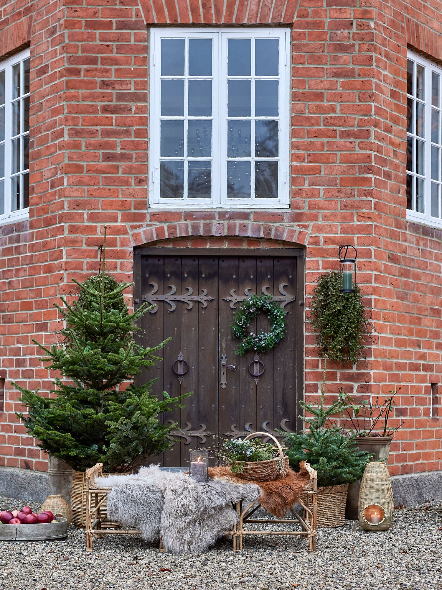 Bloomingville Cedar Krans, Grøn, Kunstige Blomster
