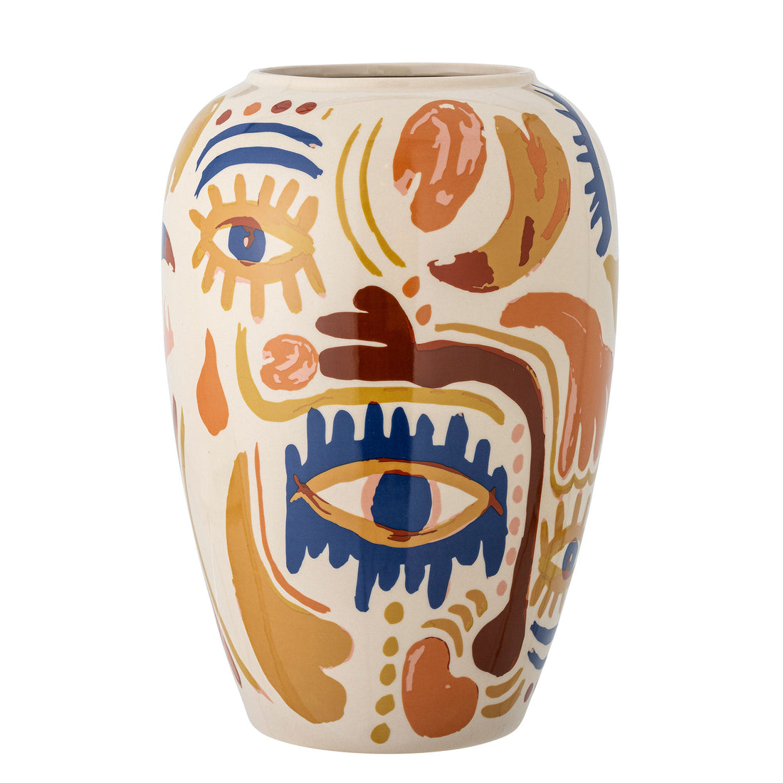 Bloomingville Horus Vase, Orange, Stentøj