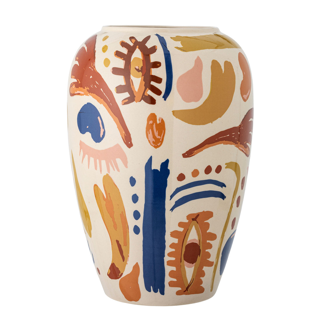 Bloomingville Horus Vase, Orange, Stentøj