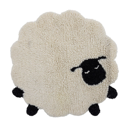 Bloomingville MINI Dolly Tæppe, Hvid, Uld