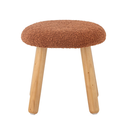 Bloomingville MINI Aksel Taburet, Brun, Polyester