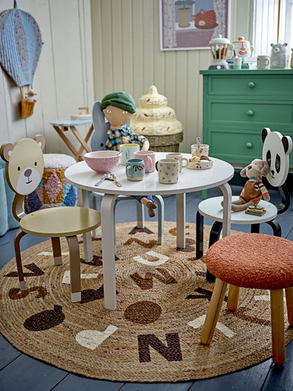 Bloomingville MINI Aksel Taburet, Brun, Polyester