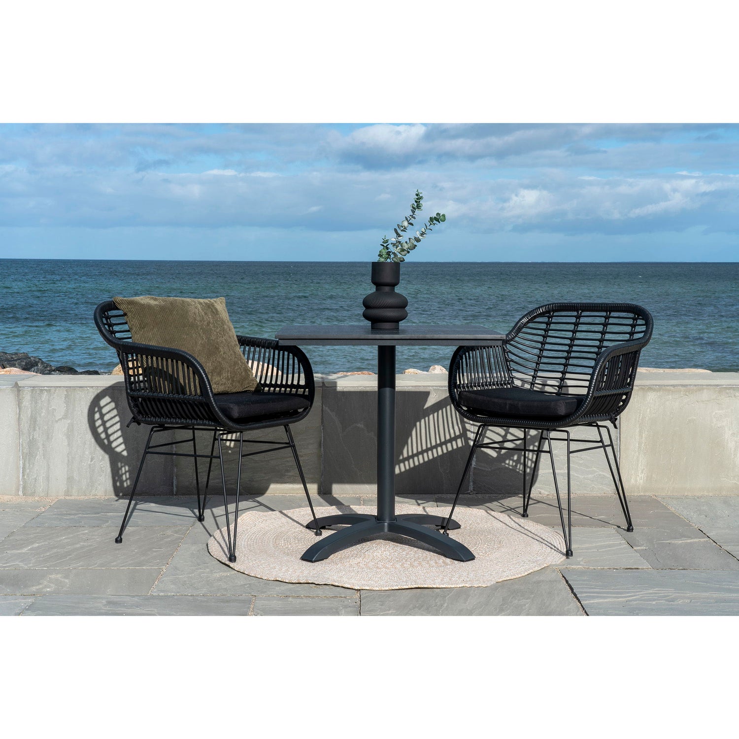Trieste Stol - Stol i polyrattan med hynde