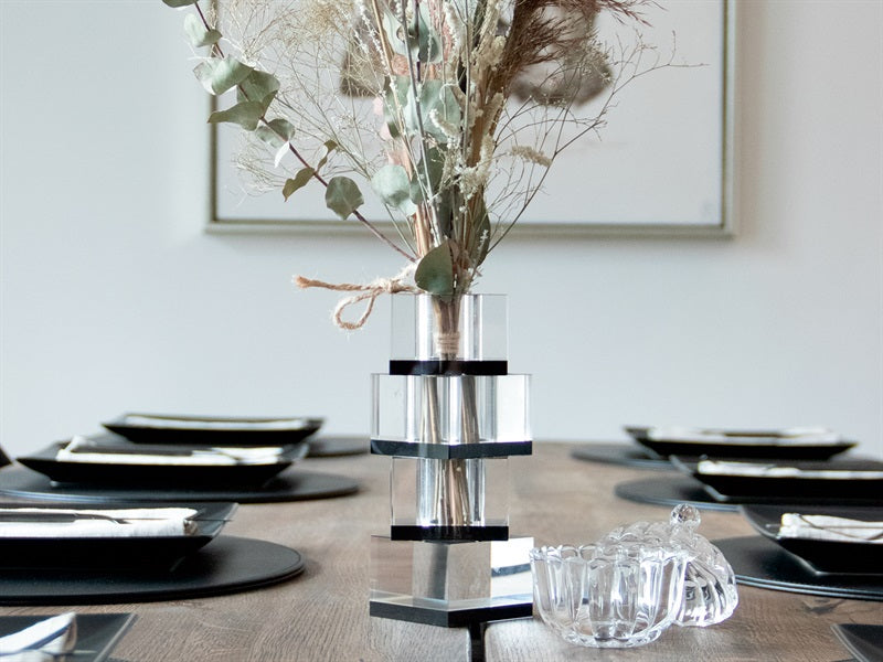 Flora vase, sort