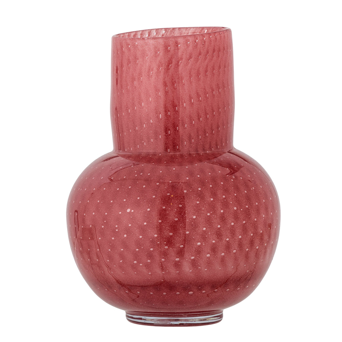 Bloomingville Roscoe Vase, Rosa, Glas