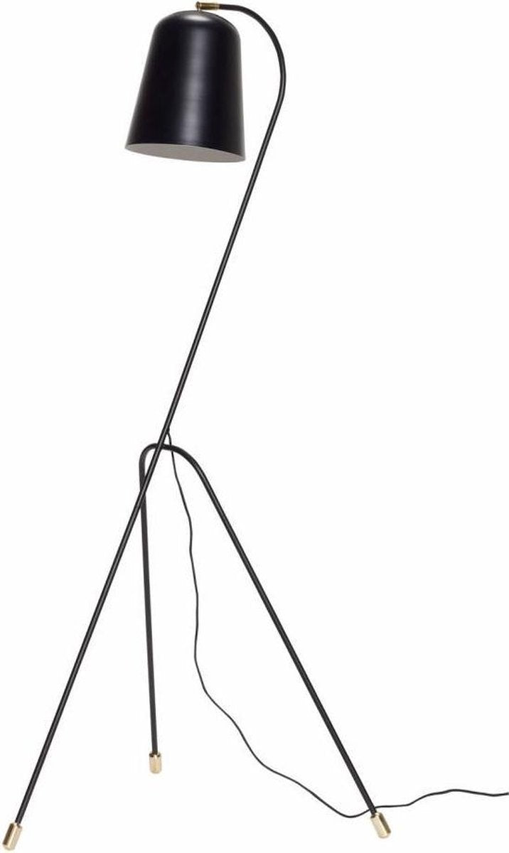 Hübsch gulvlampe - 55 x 55 cm x H156 cm - sort og messing