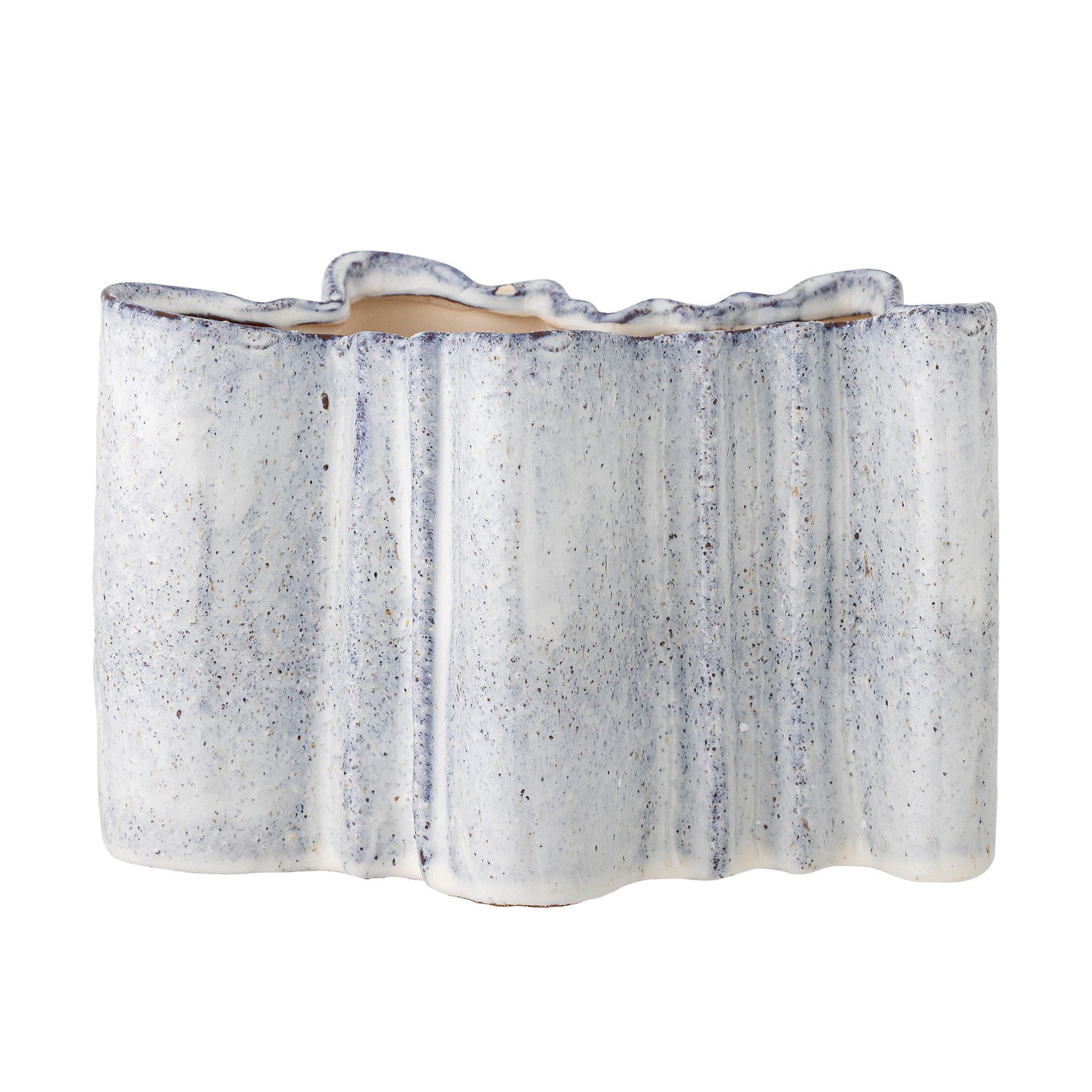 Bloomingville Lindae Vase, Blå, Stentøj