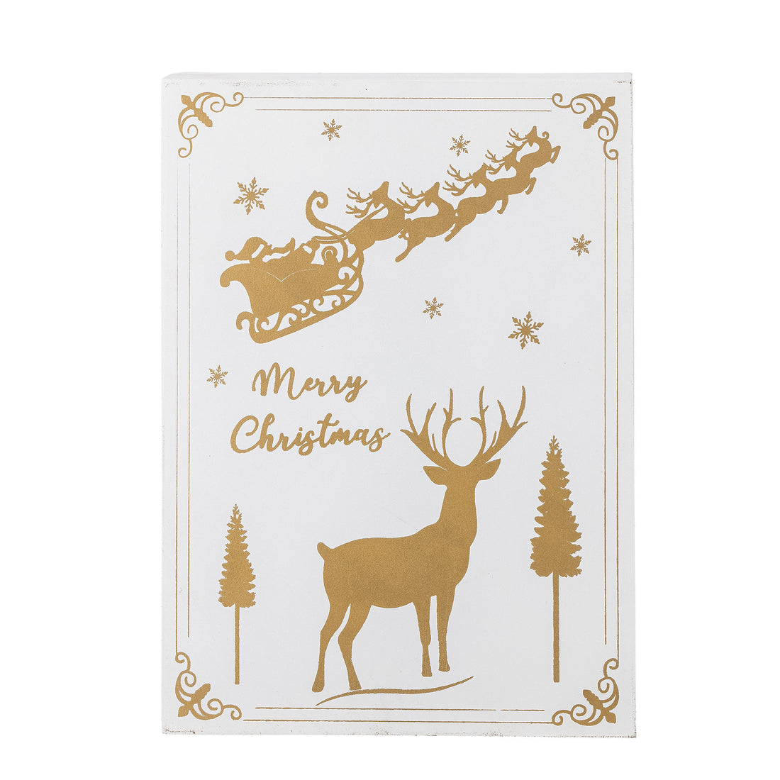 Bloomingville Elimar Kalender m/lys, Hvid, Krydsfiner