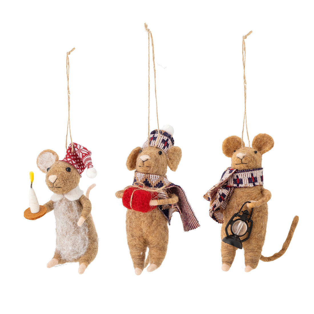 Bloomingville Peo Ornament, Brun, Uld