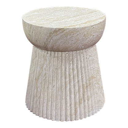 Sidebord, fiberclay, natur&lt;br&gt;ø47,5x41 cm