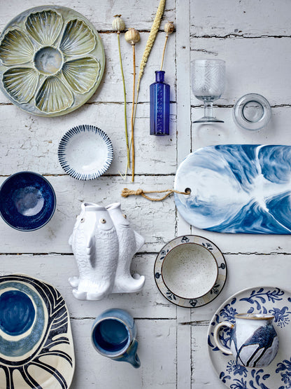 Creative Collection Fili Vase, Hvid, Stentøj