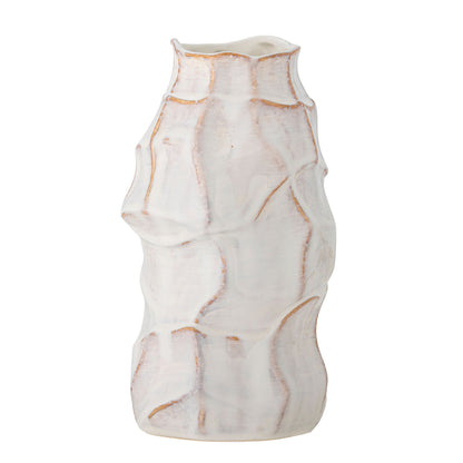 Bloomingville Dolores Vase, Hvid, Stentøj