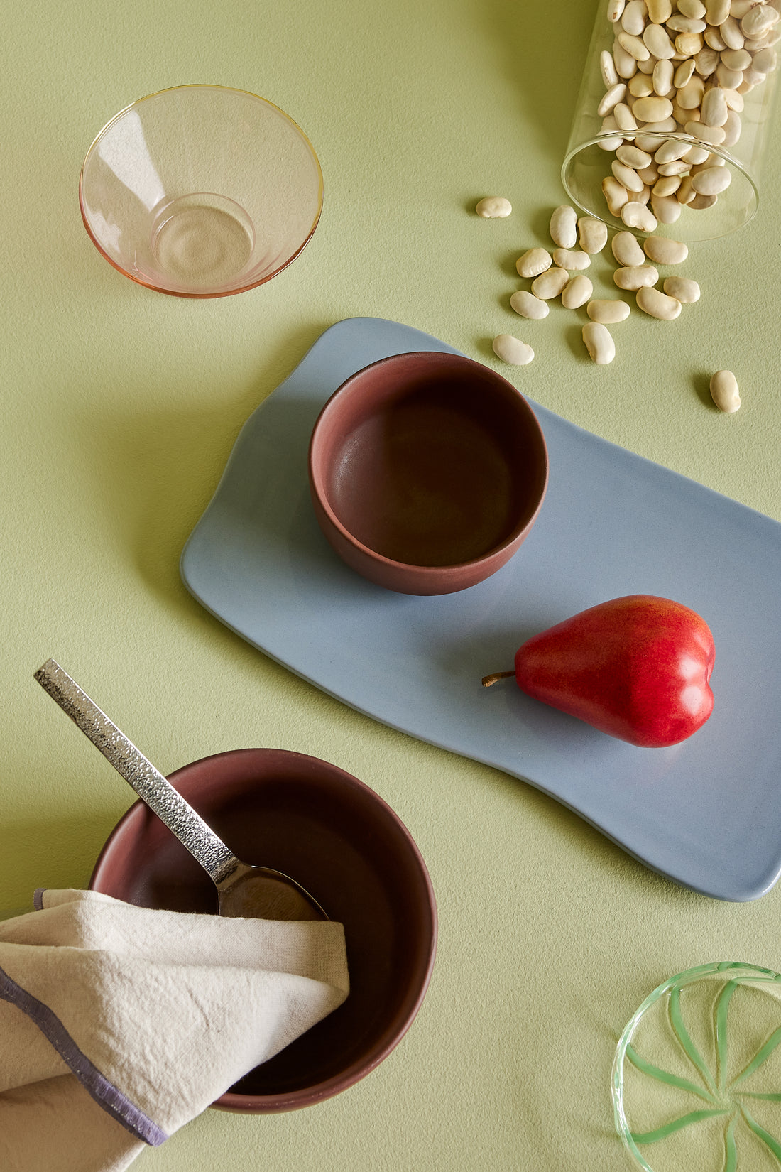 Clay Skåle Brun (sæt af 2) - ø11xh6, ø15xh8cm