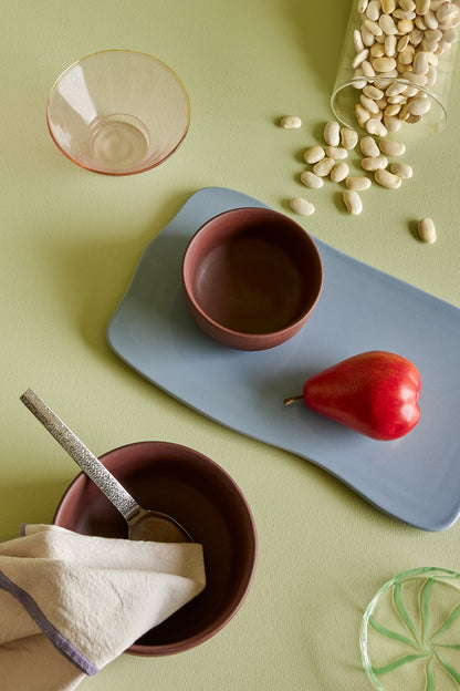 Clay Skåle Brun (sæt af 2) - ø11xh6, ø15xh8cm