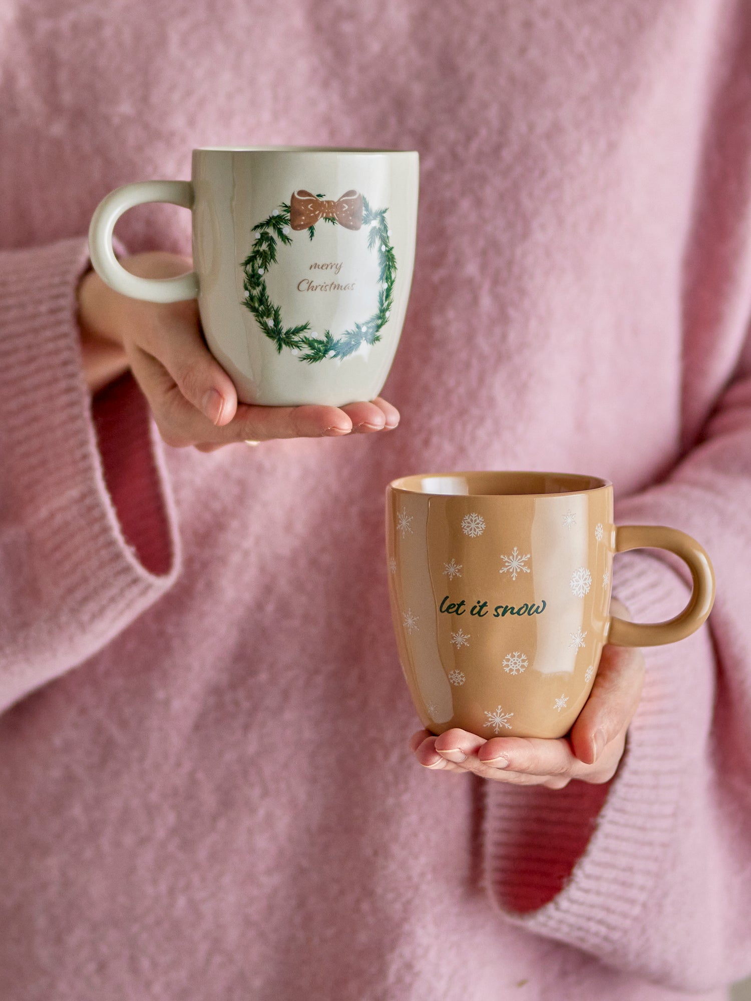 Jolina Krus, Natur, Stentøj D9xH10 cm, sæt med 2