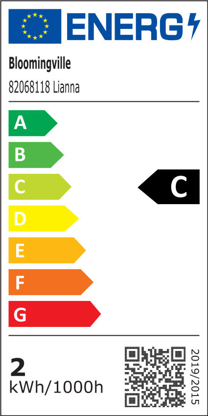 Bloomingville Lianna Portable Lampe, Genopladelig, Natur, Metal