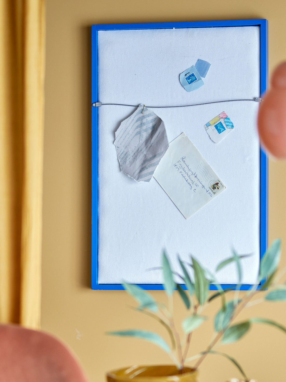 Bloomingville Atle Vægspejl, Blå, MDF