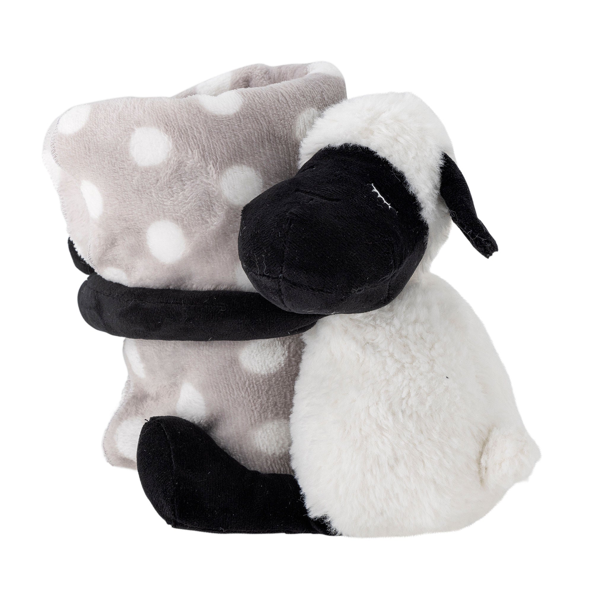 Bloomingville MINI Dolly Bamse med Tæppe, Hvid, Polyester