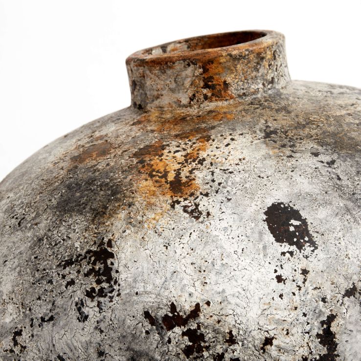 Krukke Echo 80 - Rustgrå - Terracotta - H: 80 Ø: 45 cm