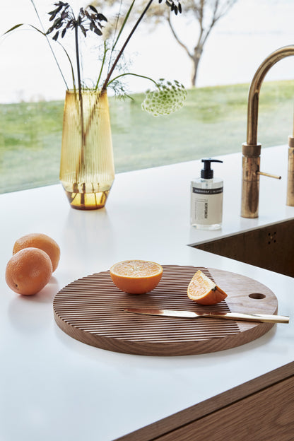 Monarch Skærebrætter Rund Natur (sæt af 2) - ø33xh2, ø40xh2cm