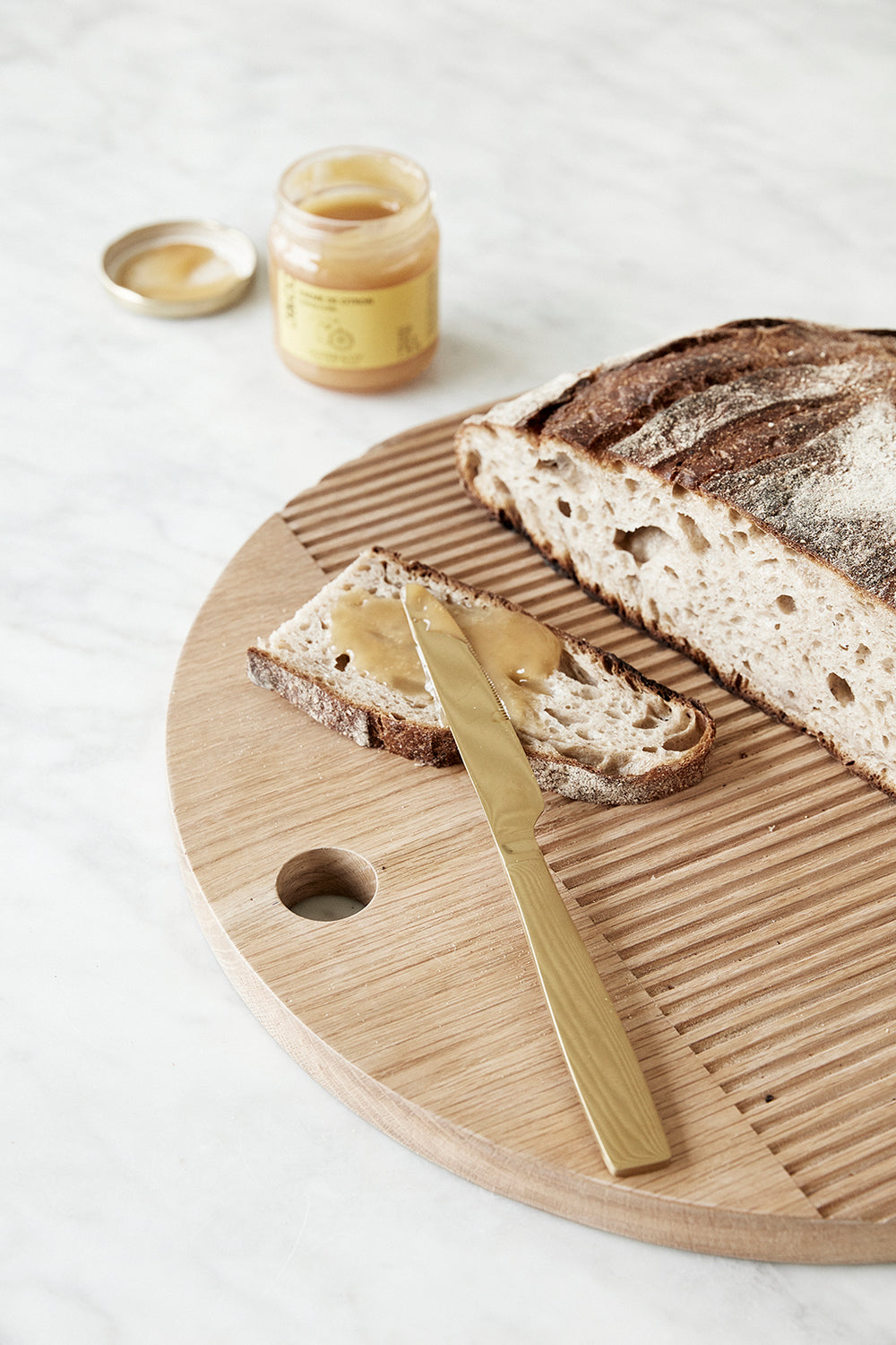 Monarch Skærebrætter Rund Natur (sæt af 2) - ø33xh2, ø40xh2cm