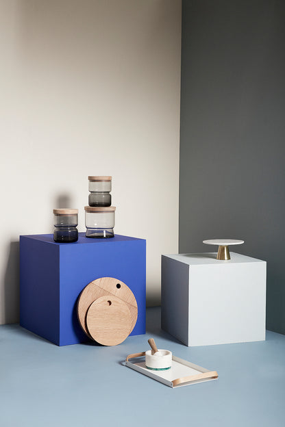 Monarch Skærebrætter Rund Natur (sæt af 2) - ø33xh2, ø40xh2cm