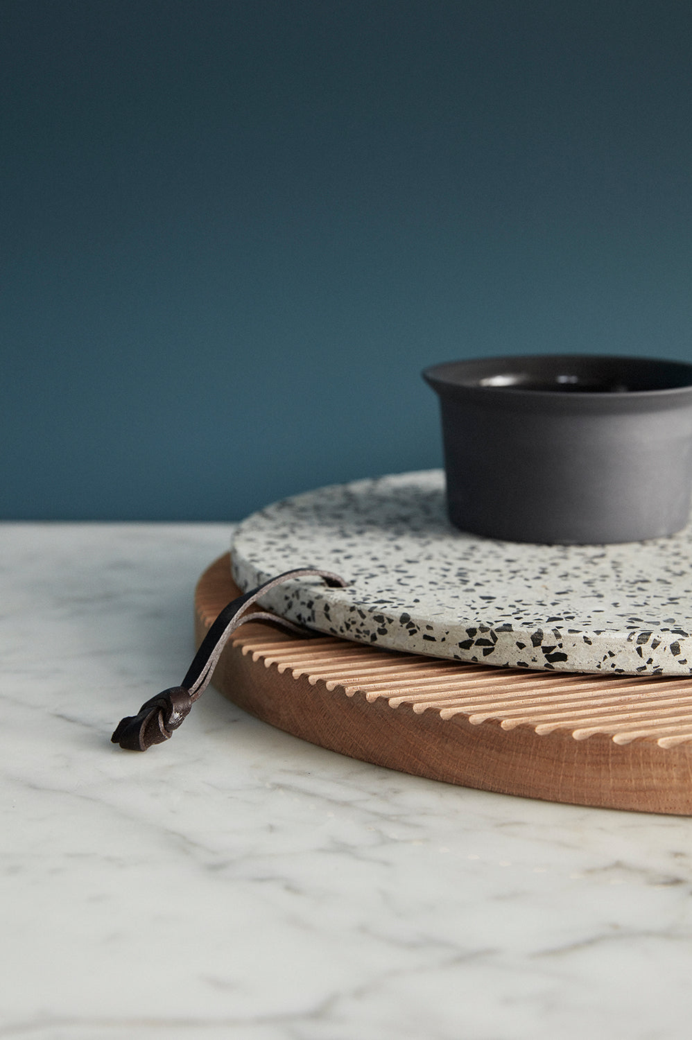 Monarch Skærebrætter Rund Natur (sæt af 2) - ø33xh2, ø40xh2cm