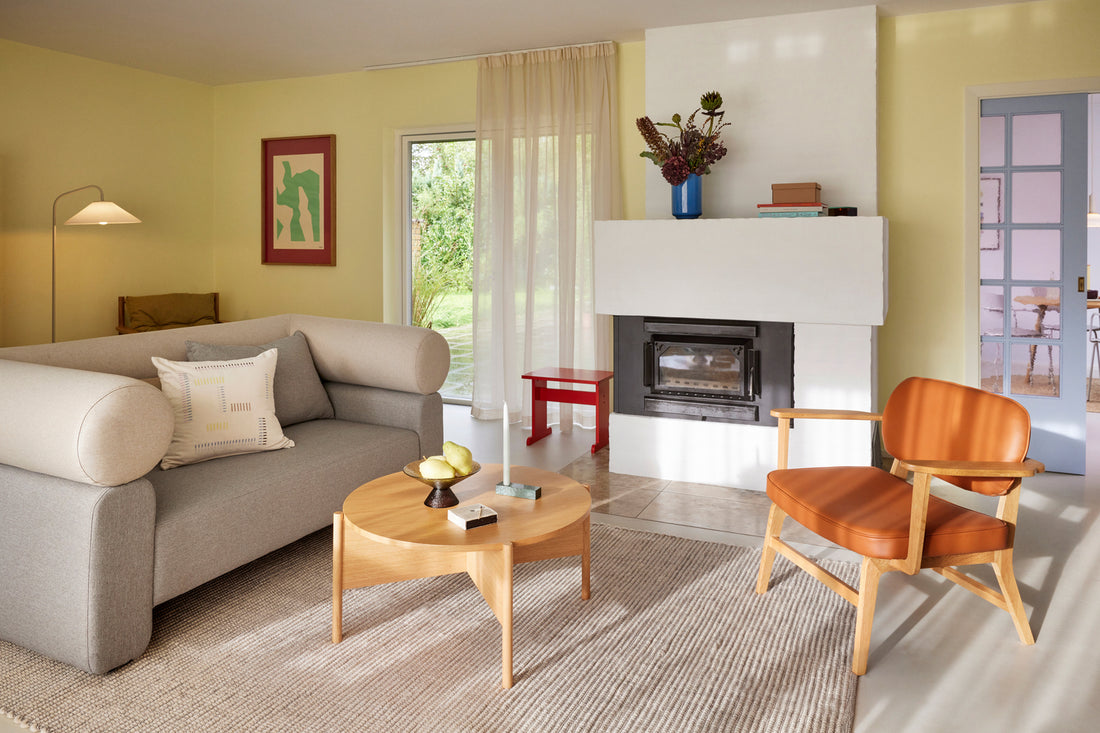 Heritage Sofabord Natur - ø86xh40cm