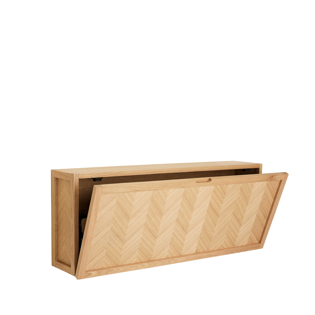 Herringbone Skoskab Large Natur - 100x25xh40cm