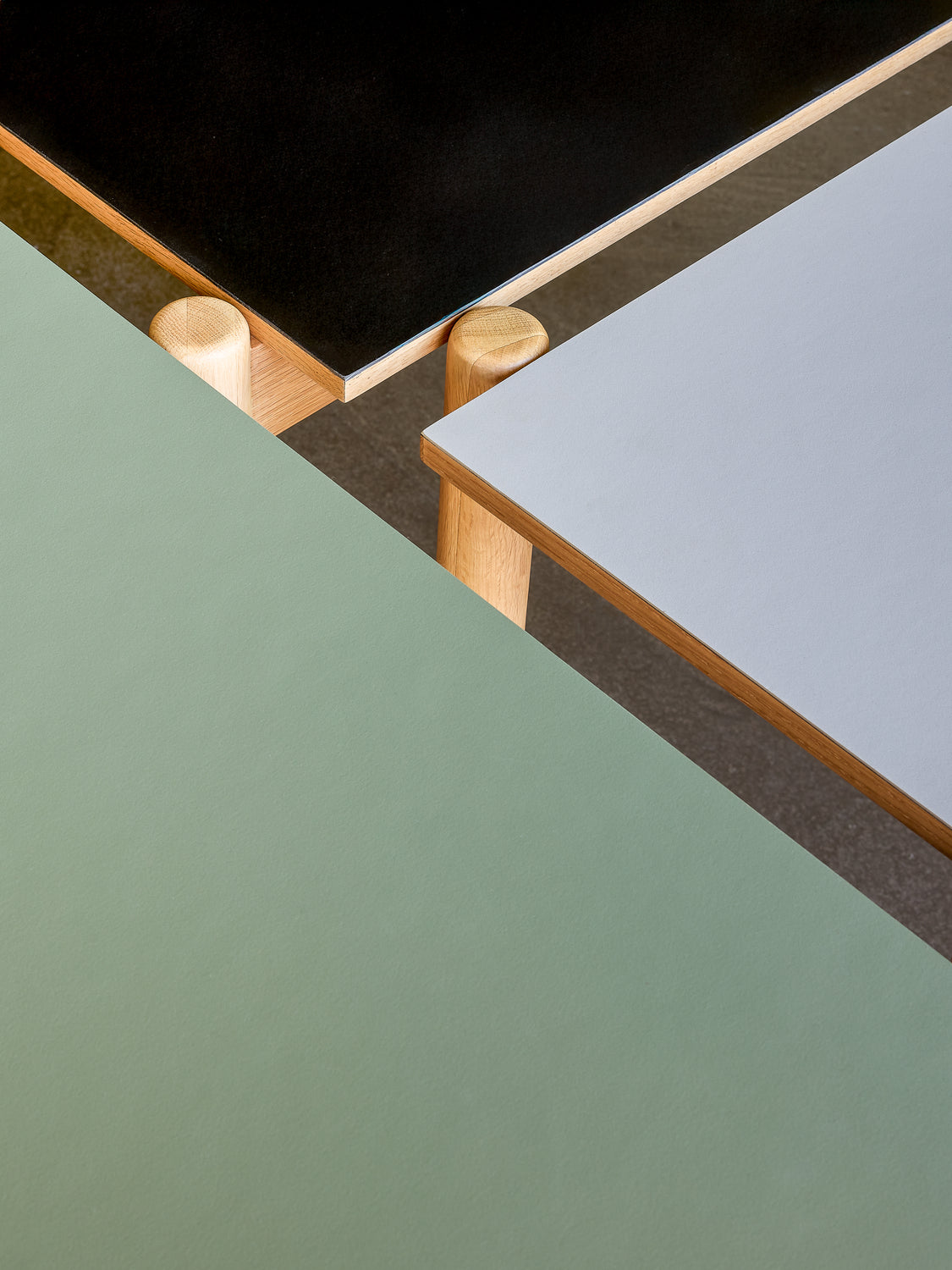 Oblique Spisebord Rektangulær Olivengrøn - 190x107xh75cm