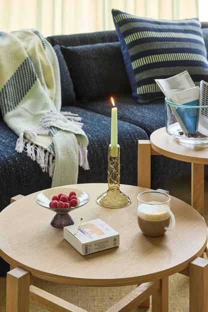 Four Sofabord Natur (sæt af 2) - ø68xh42cm, ø48xh55cm