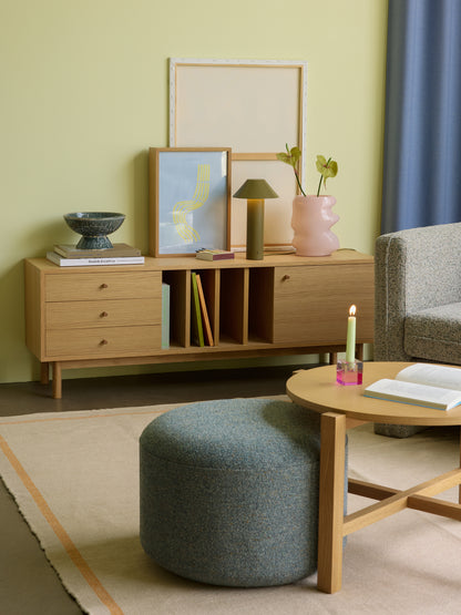 Four Sofabord Natur (sæt af 2) - ø68xh42cm, ø48xh55cm