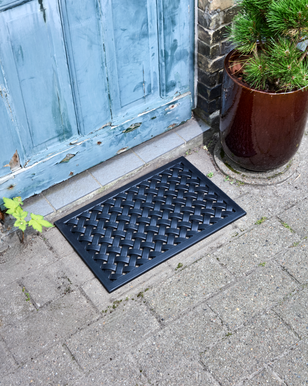 Dørmåtte, HDBraid, Sort 60x40 cm