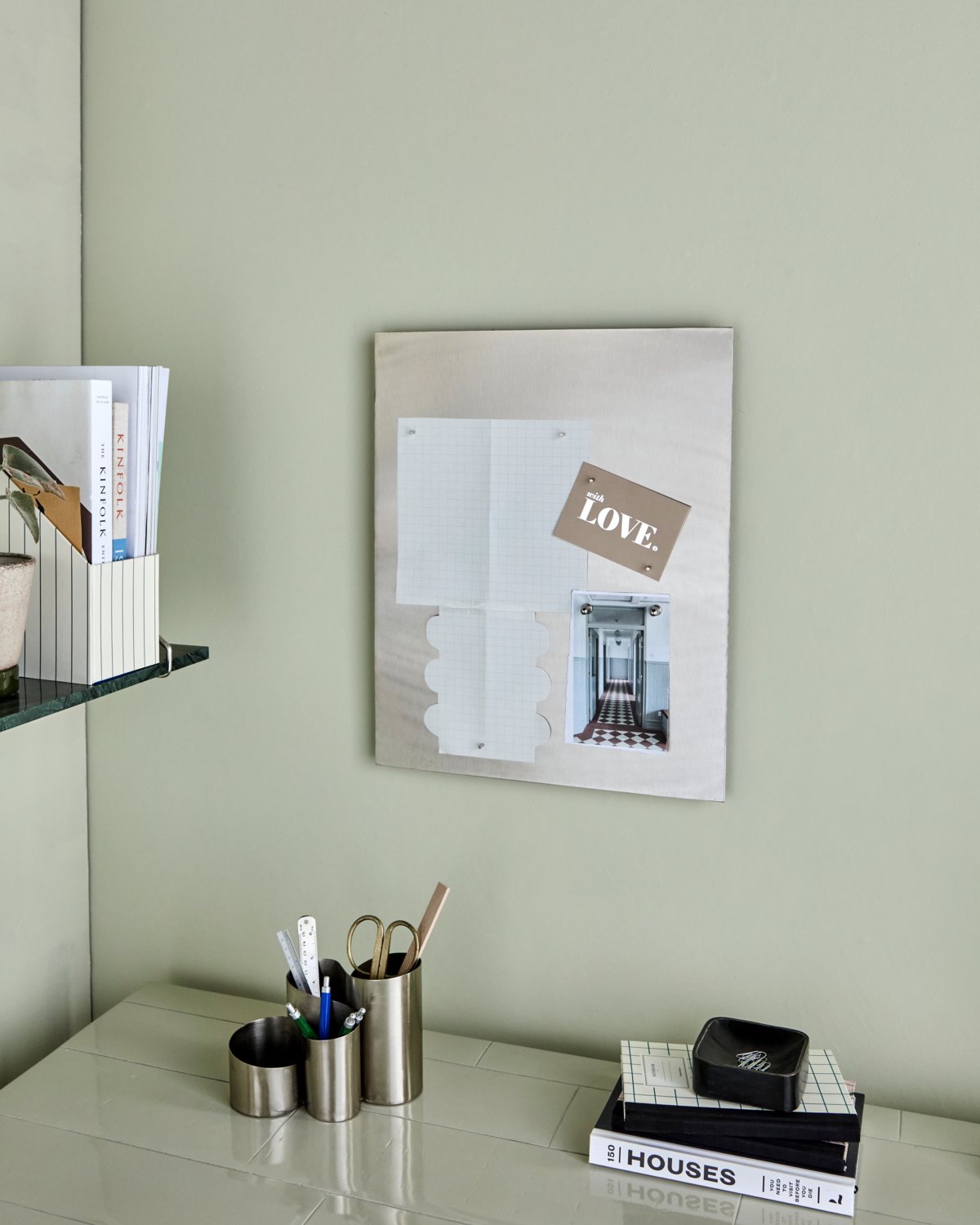 Tavle, HDNema, Børstet sølvfinish