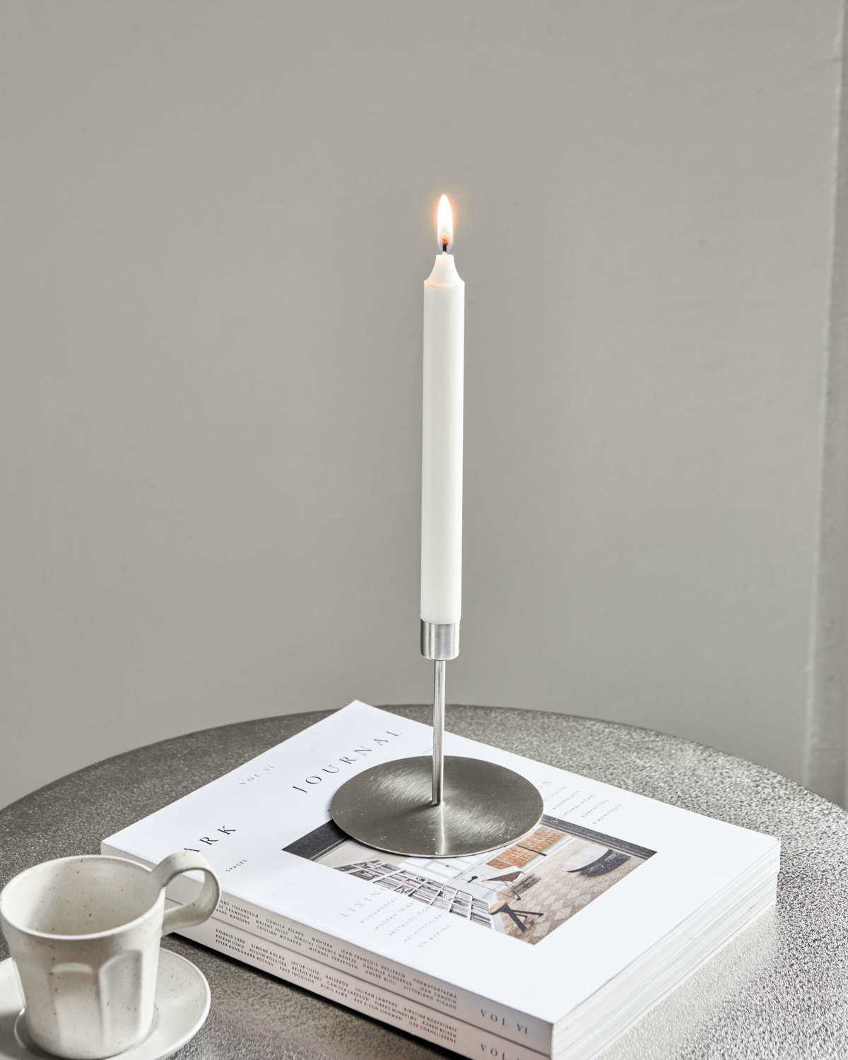 Lysestage, HDAnit, Sølv finish