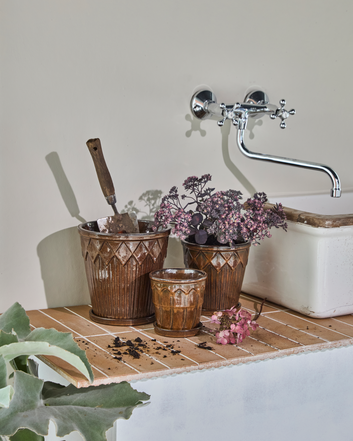 Urtepotte, HDCora, Brun