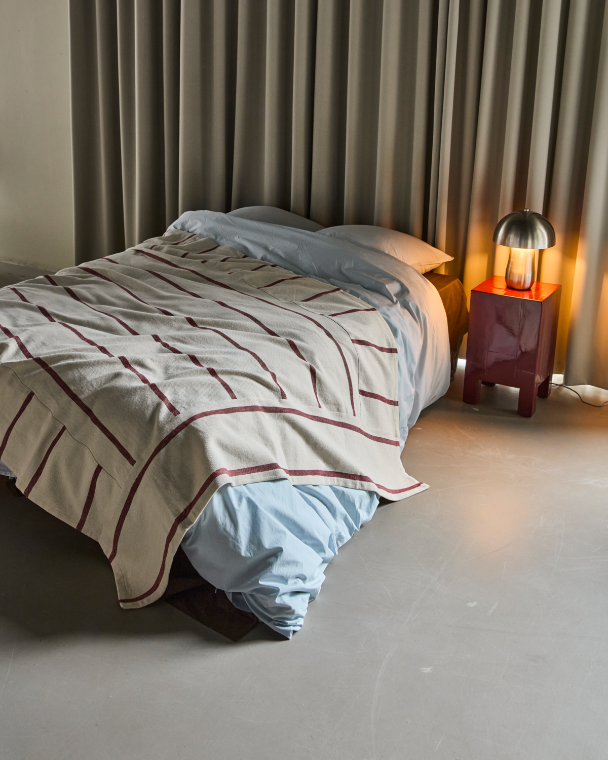 Sengetæppe, HDNula, Råhvid;Brun